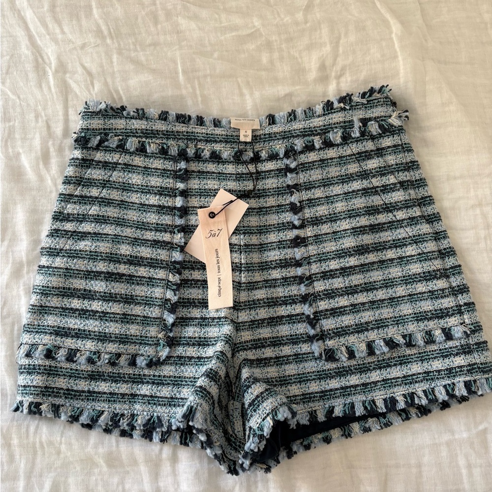 Cinq a Sept Tweed Shorts